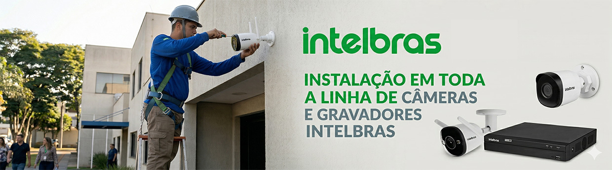 Instalaçao de cameras e gravadores intelbras